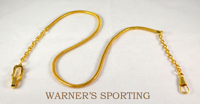 WARNER WHISTLE SNAKE CHAIN EPAULET CLIP GOLD PLATED 20  UNIFORM 
