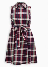 NEW Torrid Poplin Collared Shirt Dress Size 2