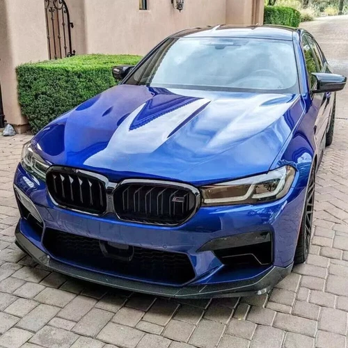 Für BMW 5er F90 M5 Limousine LCI 2021-22 Kohlefaser Front Stoßstange Lippe Splitter - Bild 5 von 12