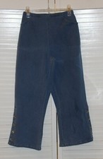QVC Denim  Co Strechable Waistband Comfy Pants Deep Pockets Womens S New 