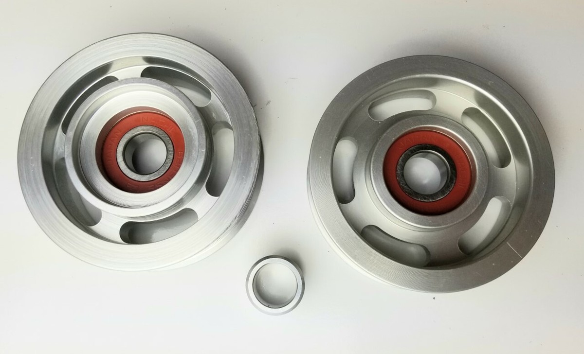 New Double Idler Pulley Set 1132020419 For Mercedes CLS55 S55 G55 - Foto 5