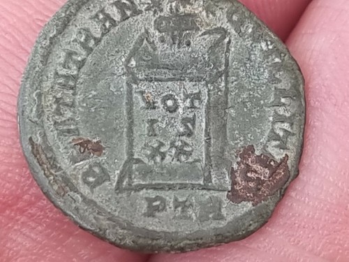 Rare Roman Constans helmeted, Blessed peace reverse A must read description L248