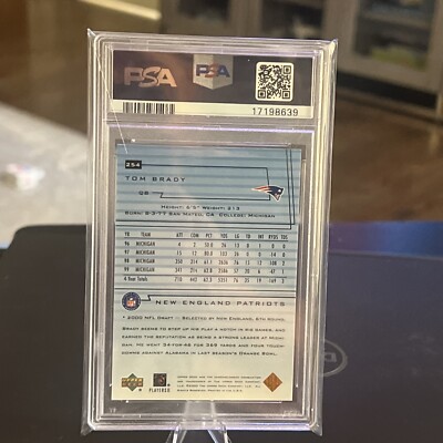 2000 Upper Deck TOM BRADY Star Rookie RC New England Patriots #254