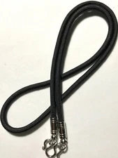 ROPE STAINLESS STEEL HOOK NECKLACE AMULET PHRA LP RARE THAI BUDDHA PENDANT#1 4mm