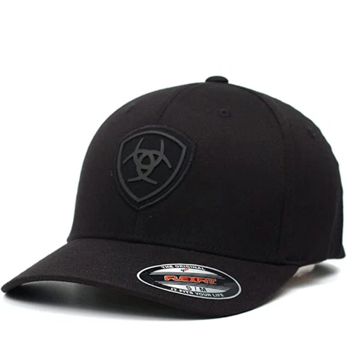 Ariat Mens Shield Patch Logo Flex Fit Fabric Cap Hat