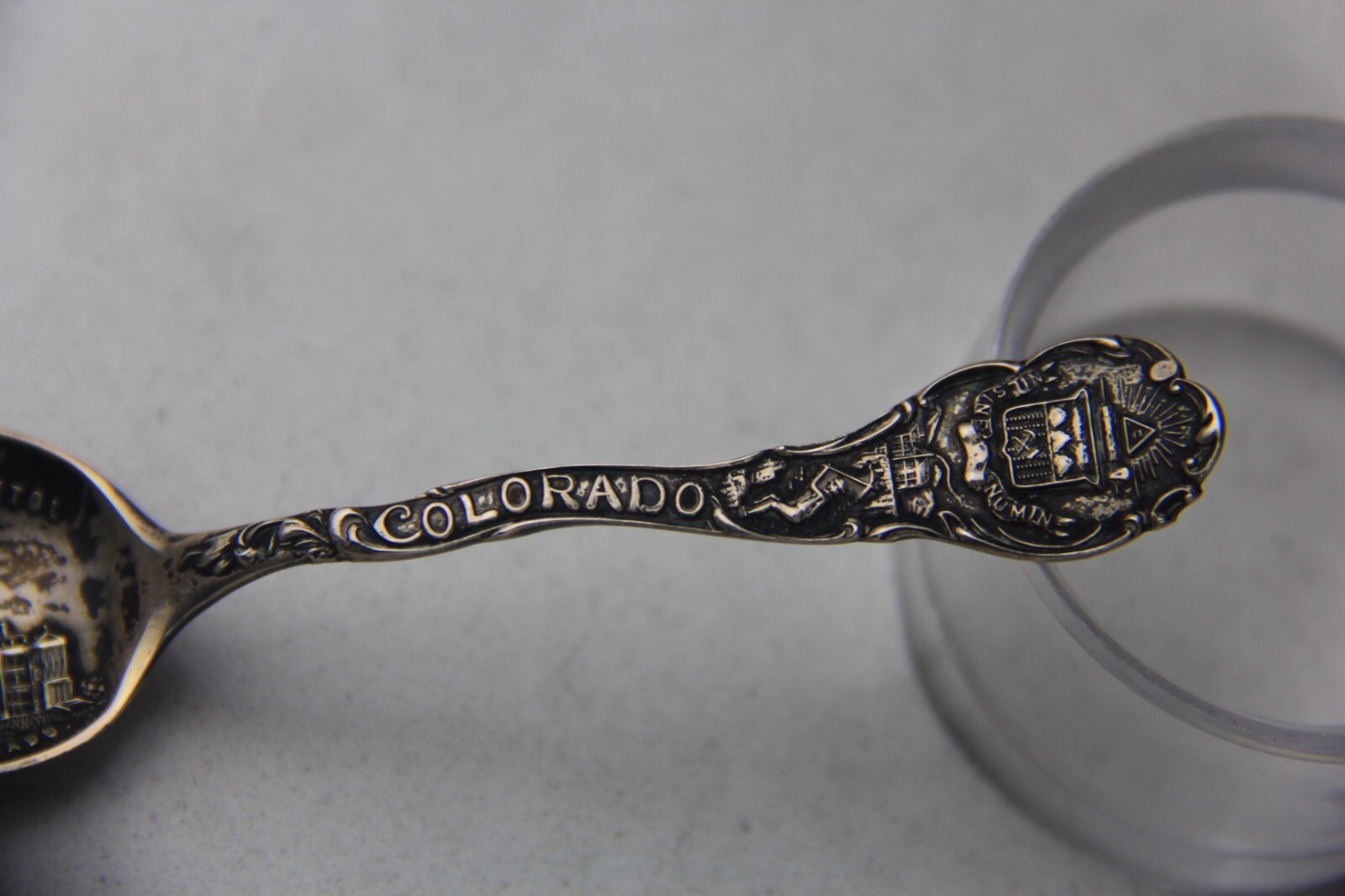 Denver Colorado State Capitol Sterling Silver Souvenir Spoon by Shepard Mfg. Co.