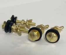 Toilet to Tank NuFlush Brass 2.25” Brass Bolts & Wing Nuts (Pack of 4)