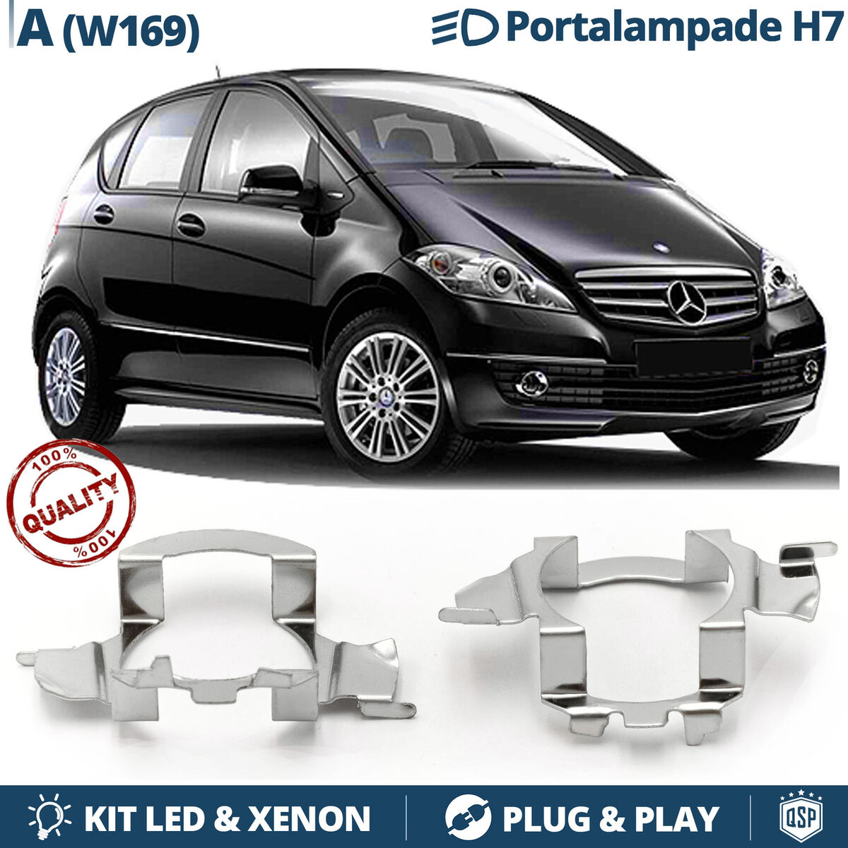 Adattatore Porta Lampada H7 Tipo 4 Speciale Kit LED Per BMW