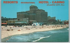 Vintage Postcard Resorts International Atlantic City Casino Hotel New Jersey
