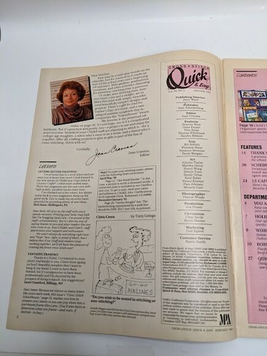 Cross Stitch Quick and Easy PATRIOTIC Magazine June/July 1991 - Picture 2 of 4