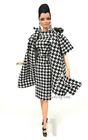 Handmade Black White Gown Dress Outfit Coat Bag For Silkstone Fashion Royalty FR