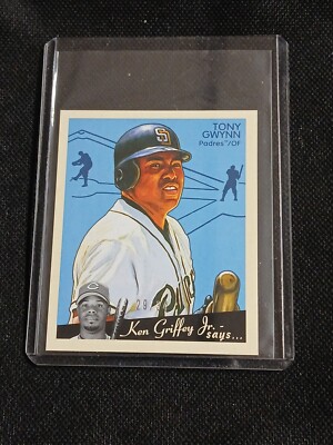 2008 UD Goudey Tony Gwynn Mini Black SP Back Serial #'d 29/34 Card # 226 Padres