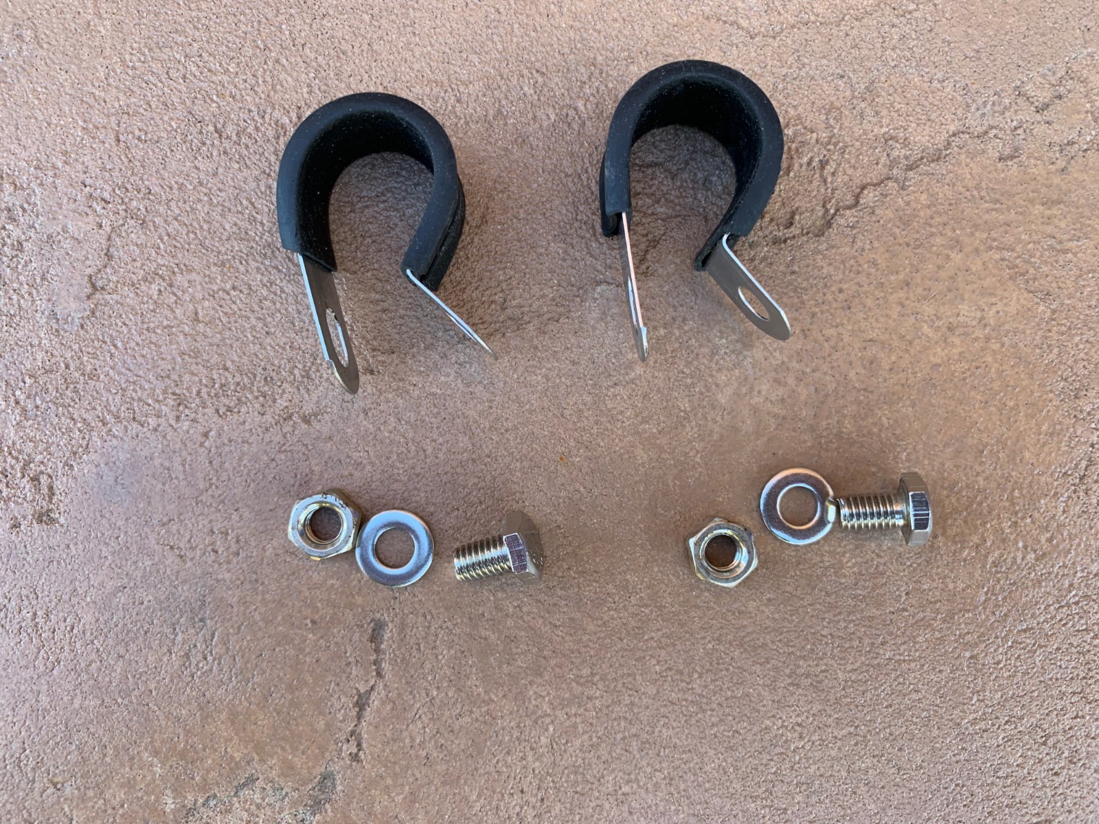 2 PC Stainless Steel RUBBER INSULATED HOSE CLAMPS PClamp 5/8" (16mm) w bolts eBay