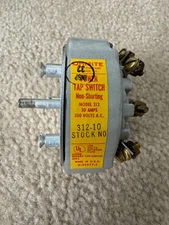 OHMITE 312-10 Power Tap Switch 30 AMPS 300VOLTS AC