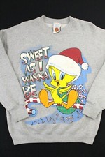 VTG 90s Looney Tunes Tweety Bird Sweatshirt Crewneck sz Medium