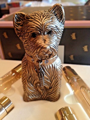 Juicy Couture Perfume Metal Scottie Dog Pawfume Spray Bottle Set RARE for  sale online | eBay