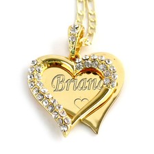 Personalized Monogram 18K Gold Plated Name Necklace Chain