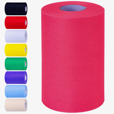 Fuchsia Tulle Fabric Rolls 6 Inch by 100 Yards 300 Feet Tulle Roll Spool Fabri