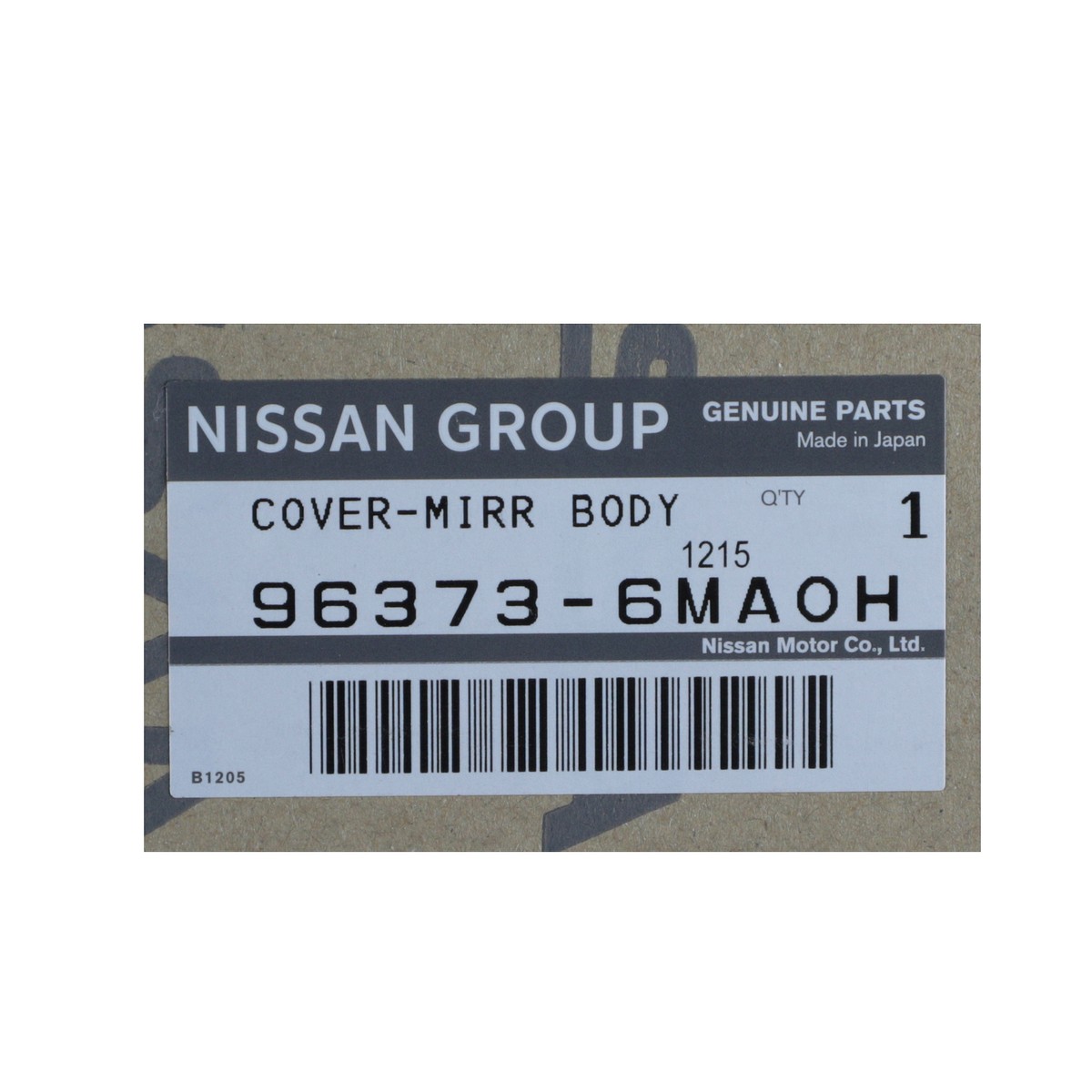 OEM 2017-2023 Nissan Rogue Sport Right Door Mirror Cover OEM 2017-2023 Nissan Rogue Sport Right Door Mirror Cover