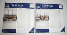 Lot of 20 Tiles Floor Pops Neutral Grey Peel Stick Floor Tiles 12" x 12"