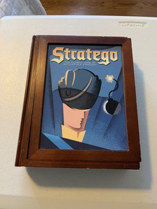 Download Stratego Vintage Board Game Collection Wooden Box Bookshelf Bookcase Complete | eBay