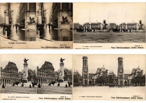49 postales estéreo vintage de París Francia anteriores a 1940 (L2652) - Imagen 2 de 11