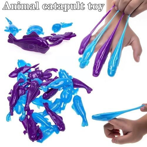Fun TPR Novelty Toy Stretchy Toy Kids Toys Flying Rubber Animal Toys