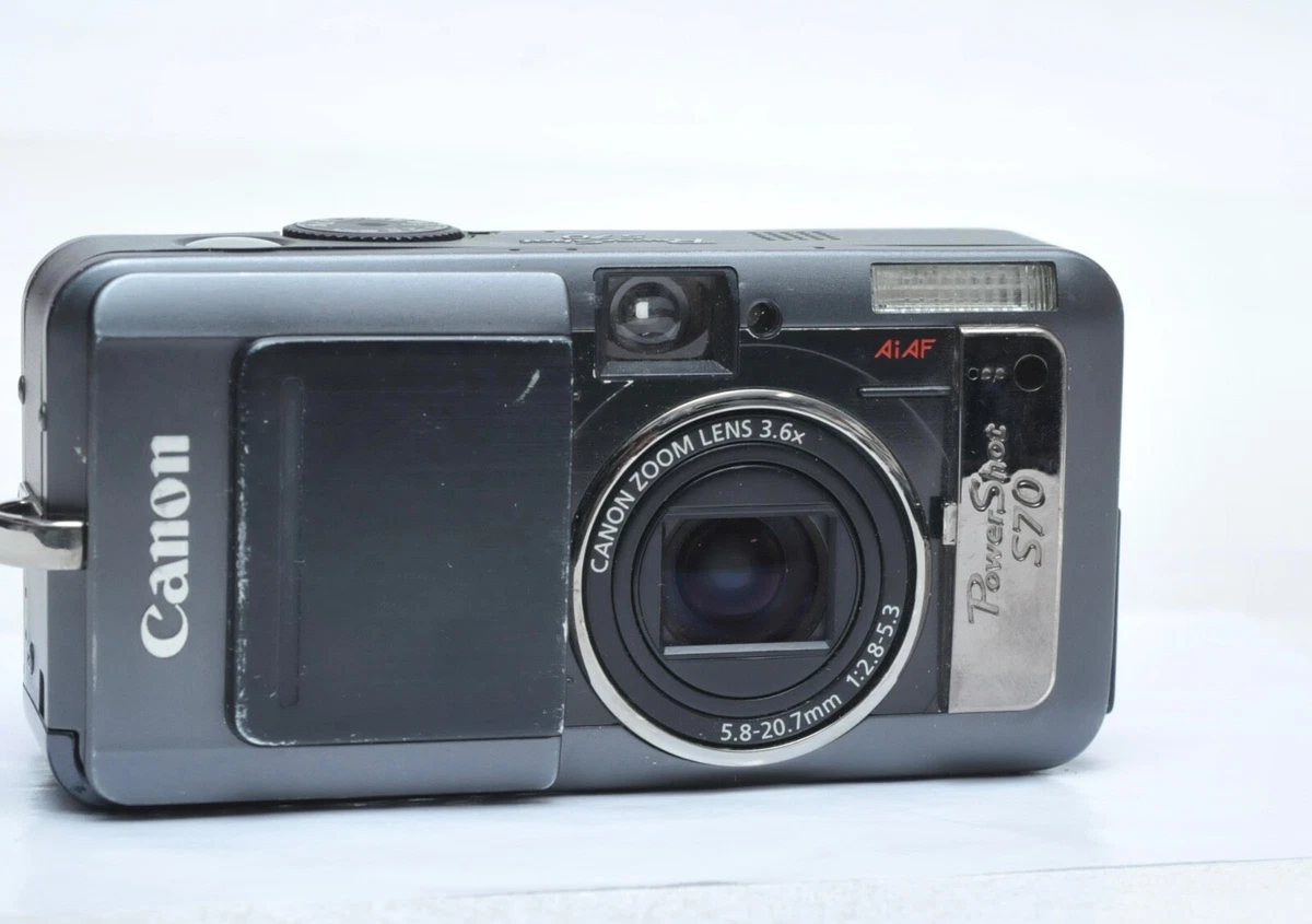 【美品】Canon PowerShot S70 デジタルカメラ Canon PowerShot S70 7.1MP Digital Camera - Black for sale online