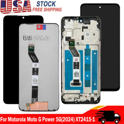 Replacement For Motorola Moto G Power 5G 2024 XT2415 LCD Display Digitizer±Frame