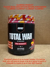 MILD CLUMPED REDCON1 TOTAL WAR Strawberry Mango Pre Workout 30 Serv Free Ship