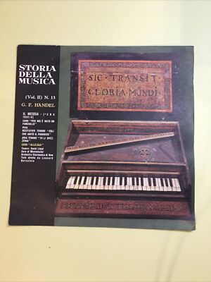 VOL. II N. 13 G.F. HANDEL - PLATTENSAMMLUNG 33 UMDREHUNGEN UND 1/3 VINYL 