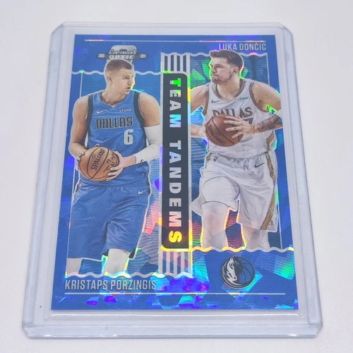 2020-21 Contenders Optic Team Tandems Blue Ice LUKA DONCIC /KRISTAPS PORZINGIS!!