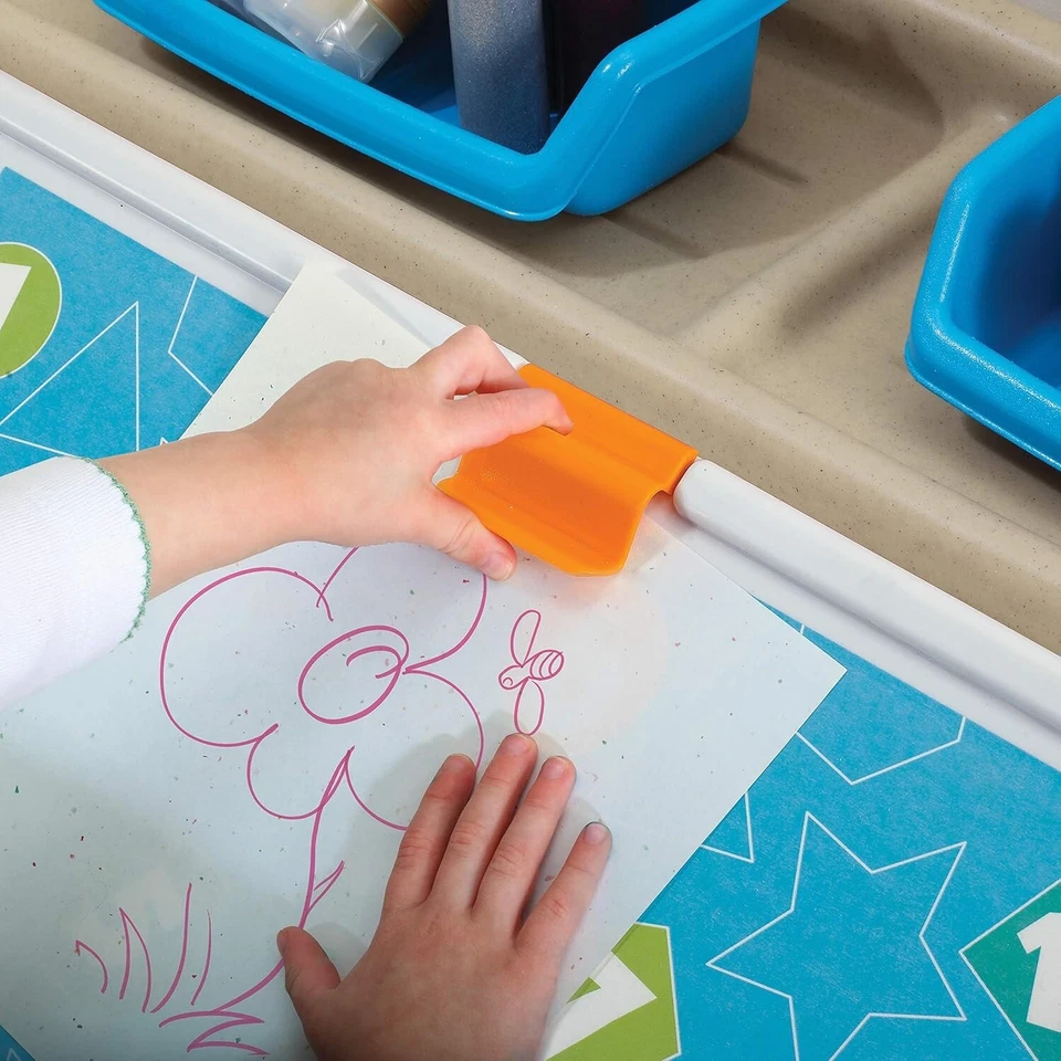 Organizador de armazenamento de brinquedos infantis lixeira sala de jogos recipiente baú crianças com tampa de arte segura - Imagem 4 de 4