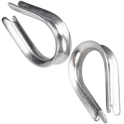 Wire Rope Cable Thimble Wire Eye DIN 6899 B Galvanised Steel Rigging DIYUK