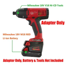 1 Adapter Upgrade for Milwaukee Older V18 Type Tool to for Milwaukee M18 Battery