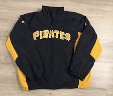 Majestic Pittsburgh Pirates Mens Jacket MLB Authentic Size XL Full Zip