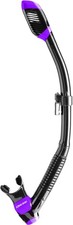 Cressi Supernova Dry Dry Snorkels, Black/Purple