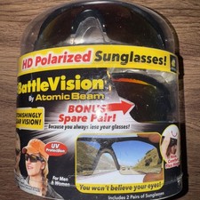 Gafas de sol polarizadas As Seen On TV BattleVision HD 2 pares, eliminan el deslumbramiento