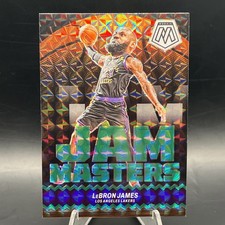 2023-24 Panini Mosaic - Jam Masters LeBron James #14 Green Mosaic Prizm Lakers