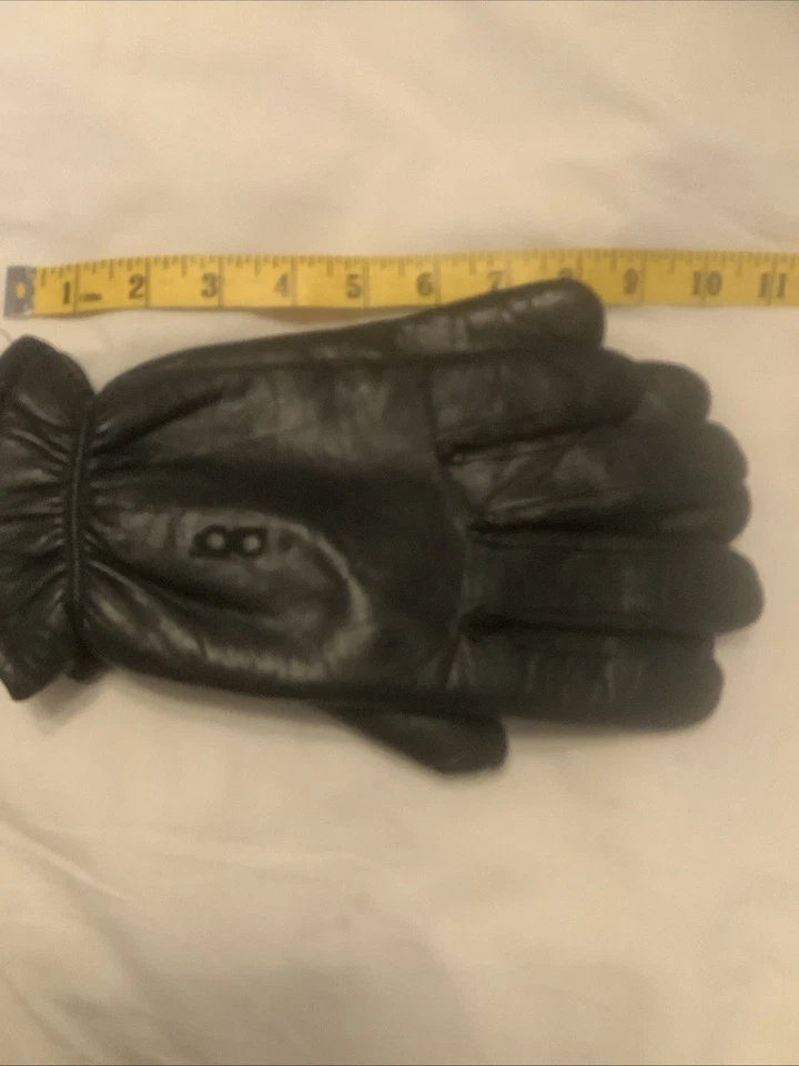 Bob Allen Black Lined Leather Gloves Shooting Hunting 9.5 In Palm Size Large - Image 3 of 3