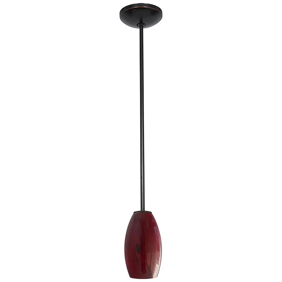 Access Lighting 28011-3R/RUSKY Merlot 1 Light LED Pendant - 4"W - Silver - Image 2 of 4