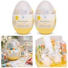 2x GIGANTE Peter Coniglio Uovo di Pasqua Attività Artigianale Set Adesivi Pastelli Colorazione