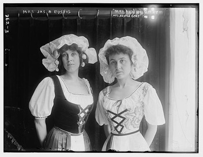 Photo:Mrs. James B. Eustis Mrs. Austin Gray 1910s Portrait Women Costumes