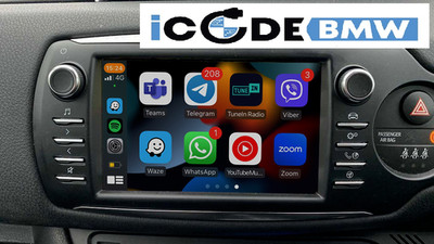  Toyota Yaris 2014-2018 Apple Carplay AndroidAuto MMI OEM Screen Retrofit Upgrad