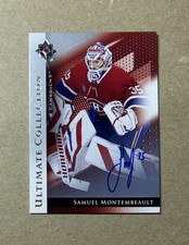 2024-25 Ultimate Collection Hockey Samuel Montembeault Silver Autograph Card #35