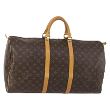 LOUIS VUITTON Monogram Keepall 55 Boston Bag M41424 LV Auth ep11835