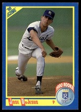 1990 Score Jose DeJesus Kansas City Royals #587