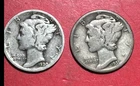 1930 & 1931 US Mercury SILVER Dimes! Set of 2! Lower Mintage "Philadelphia"!
