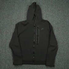 Nike Hoodie Men Large Black Sportswear Tech Fleece Full Zip Pockets Windrunner