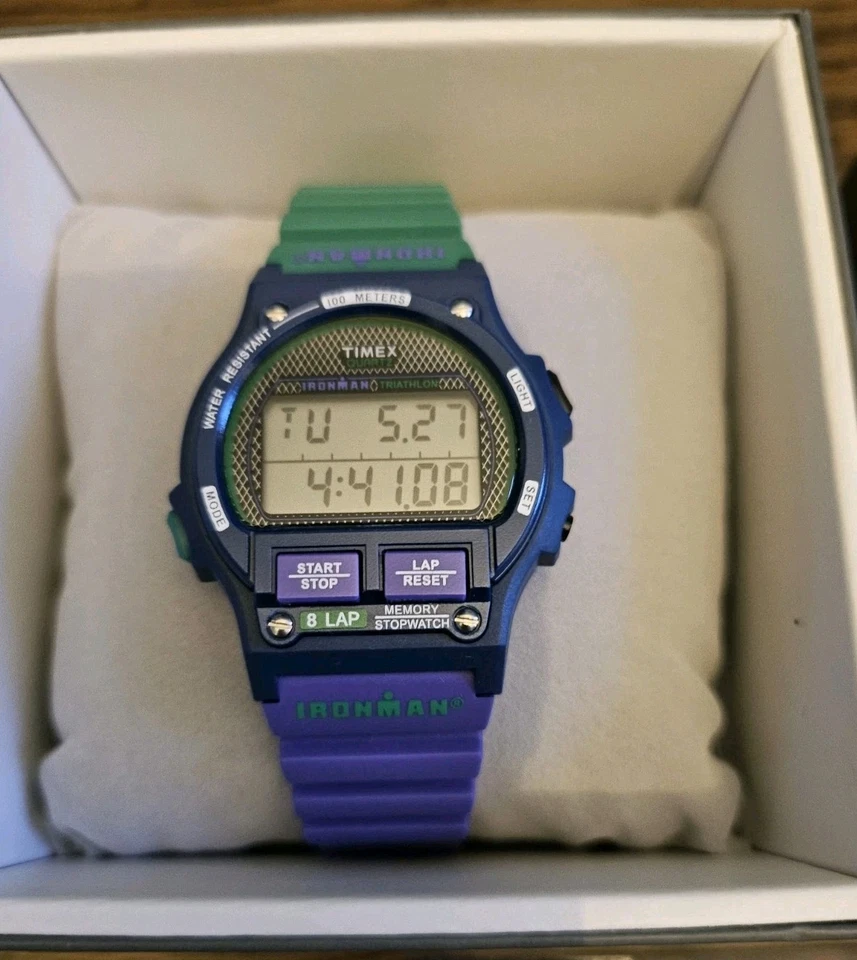 TIMEX JAPAN WIMBLEDON IRONMAN 8 LAP INDIGLO DIGITAL WATCH TW5M54600 (NEW) — 第 4/4 张图片